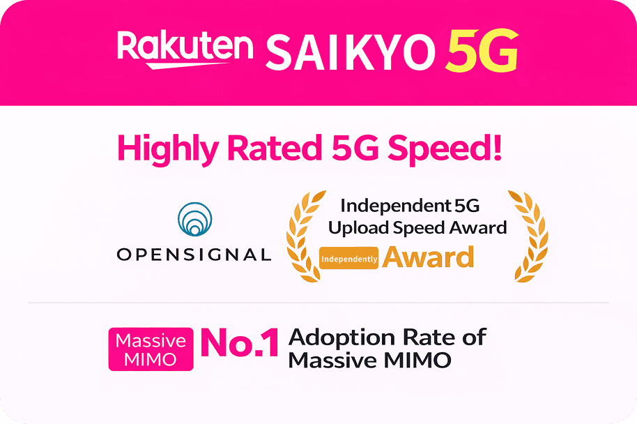 Highly rated for 5G communication speeds. Number one in deployment rate of Massive MIMO technology.