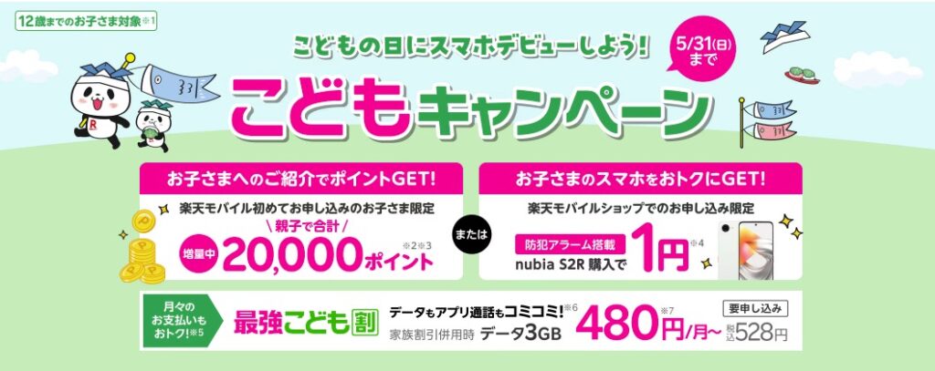 楽天こどもキャンペーン